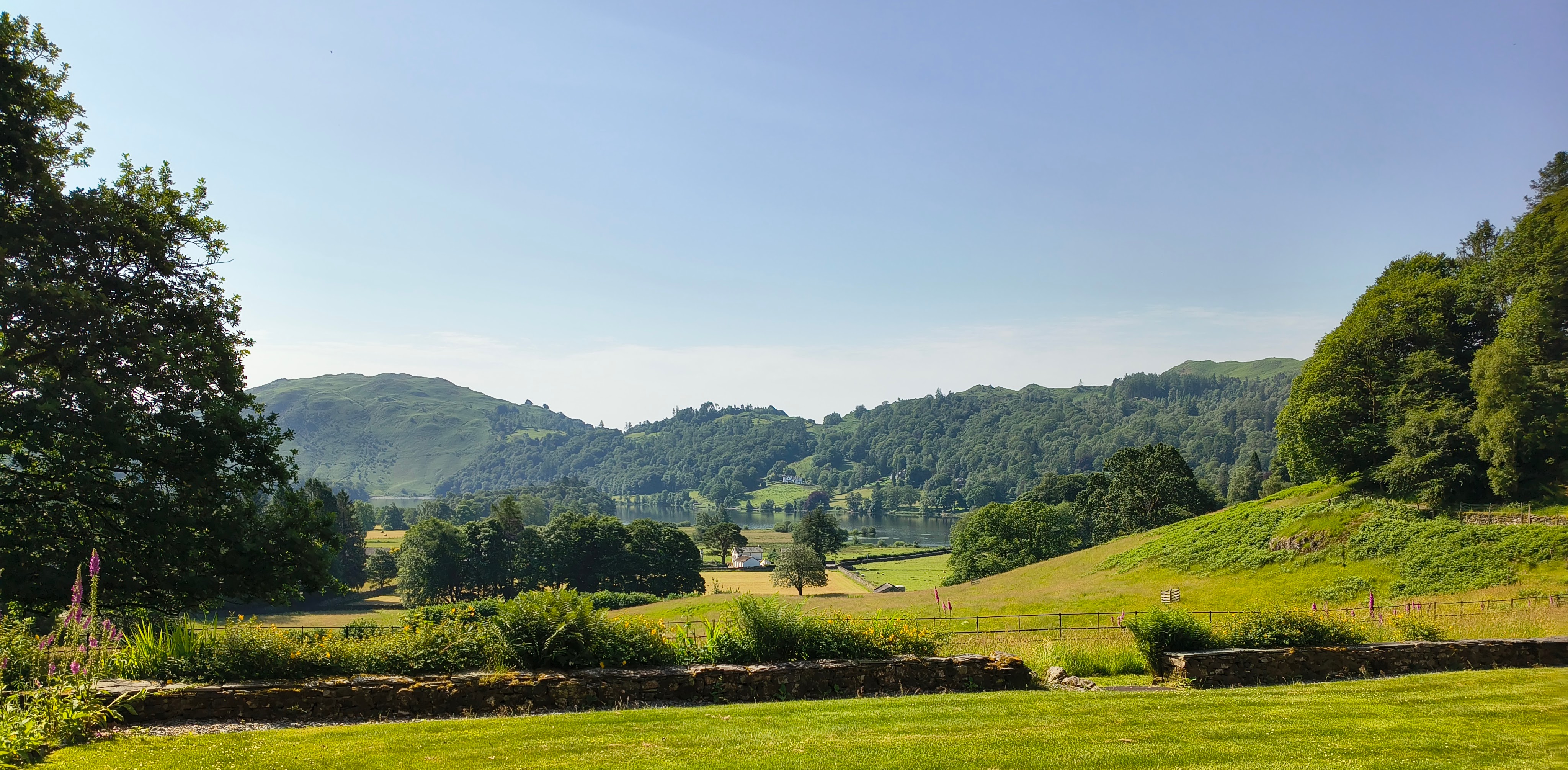 View from Allan Bank in Grasmere, Lake District, UK